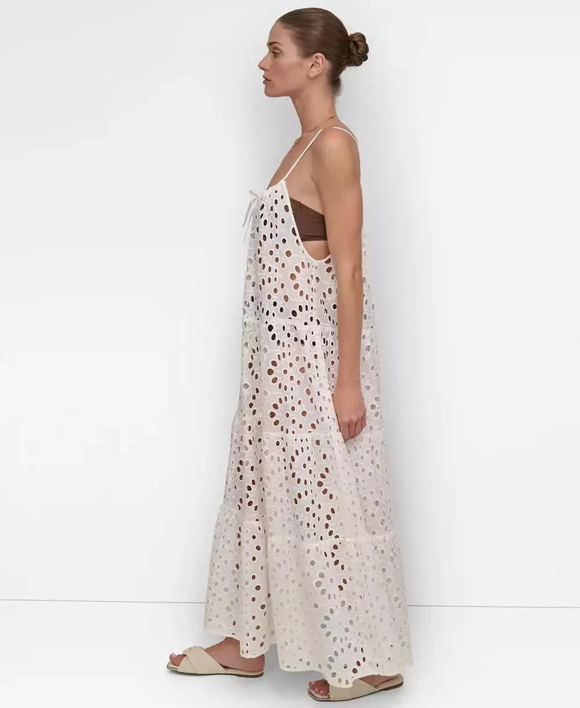 DKNY Women's Tiered Maxi Dress Swim Cover-Up 3