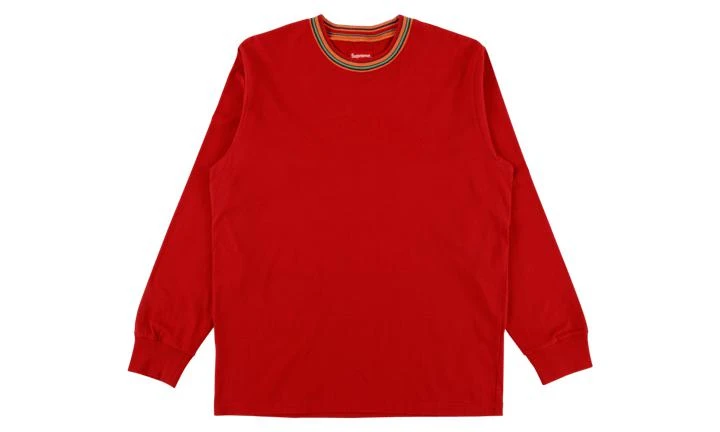 Supreme Supreme Multicolor Striped Rib L/S Top 1