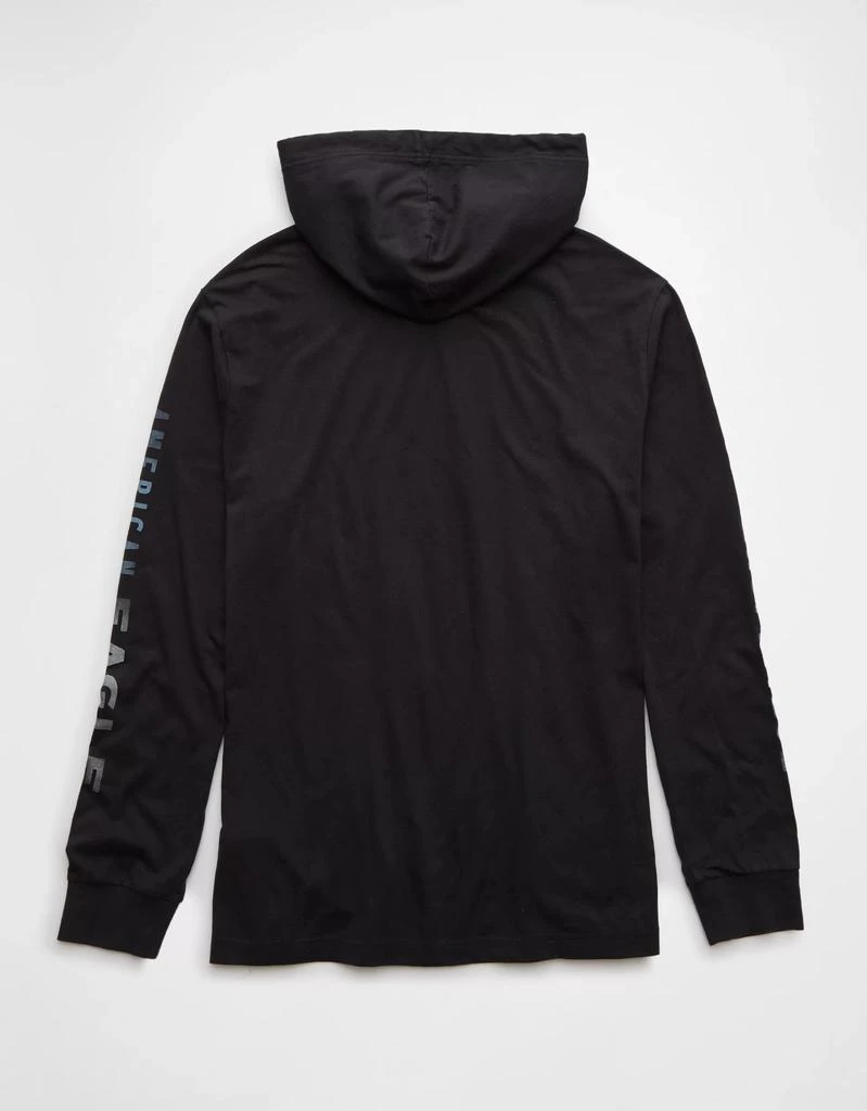 AE AE Long-Sleeve Logo Graphic Hoodie T-Shirt 4