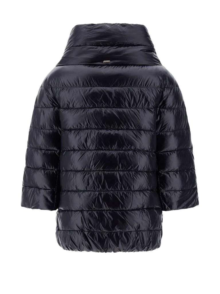 Herno Black Nylon Aminta Cape 3