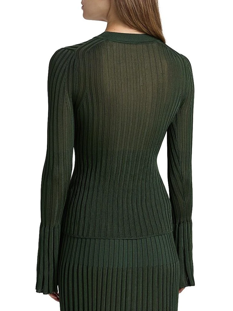 Zimmermann Ribbed Bell-Sleeve Sweater 5