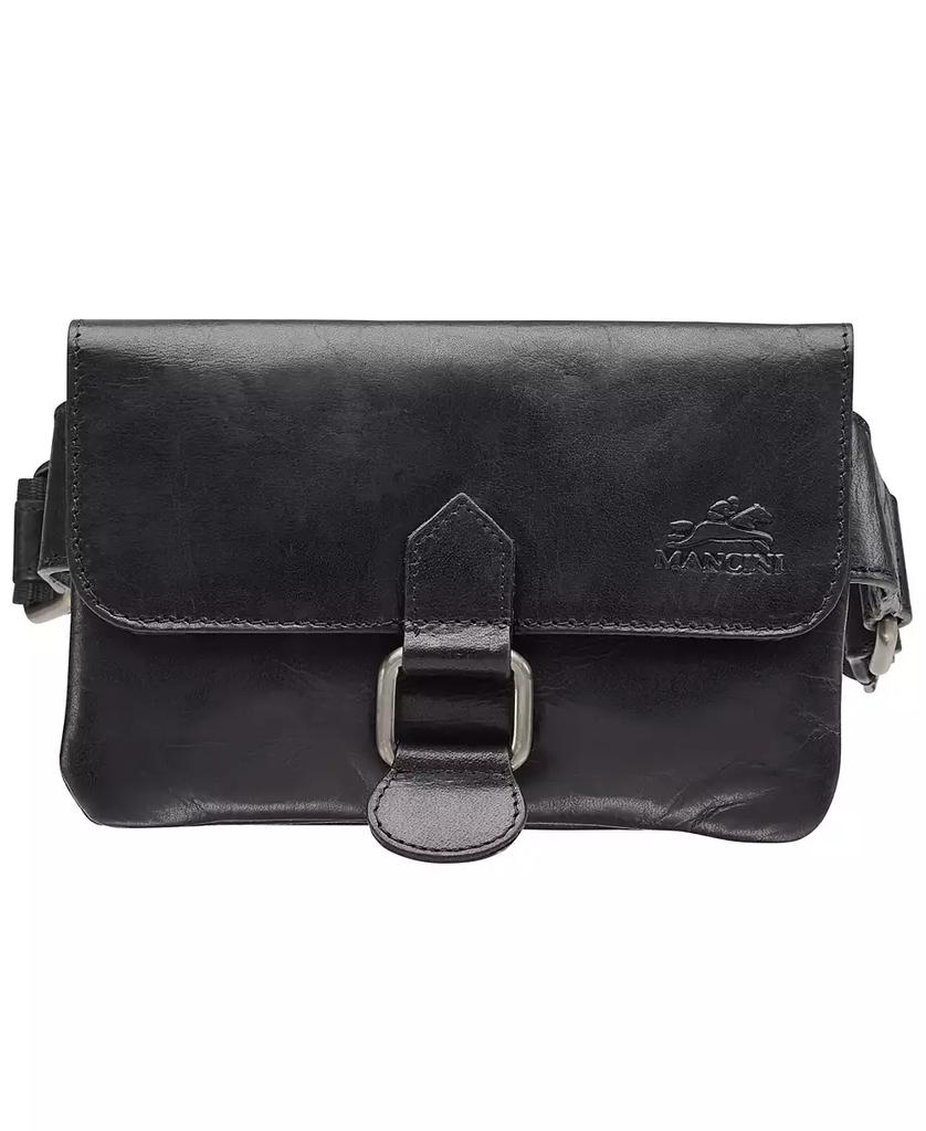 Mancini Leather Goods Men's Slim Waist Bag