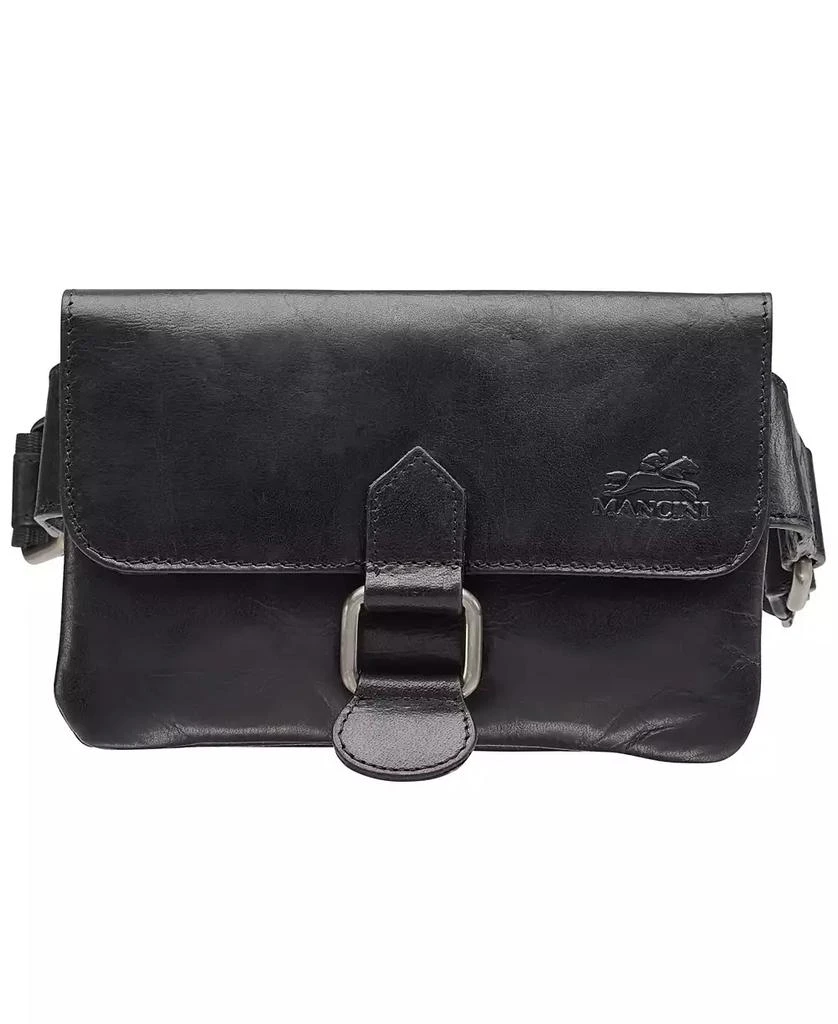 Mancini Leather Goods Men's Slim Waist Bag 1