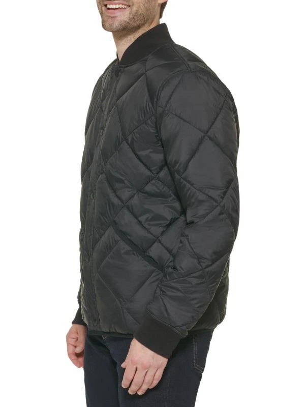 Calvin Klein Reversible Quilted Snap Front Bomber 4