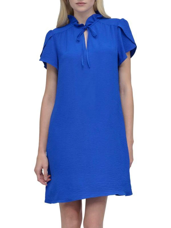 DKNY Mock Turtleneck Envelope Sleeve Mini Dress 1