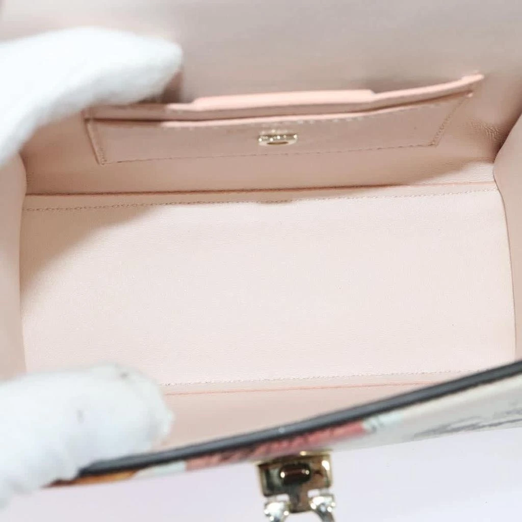 Salvatore Ferragamo Boxyz Top Handle Bag Printed Leather Leather Shoulder Bag Bag (Pre-Owned) 5