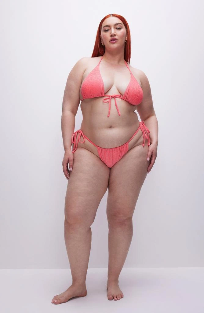 Good American Sparkle Tiny Ties Bikini Bottoms 9