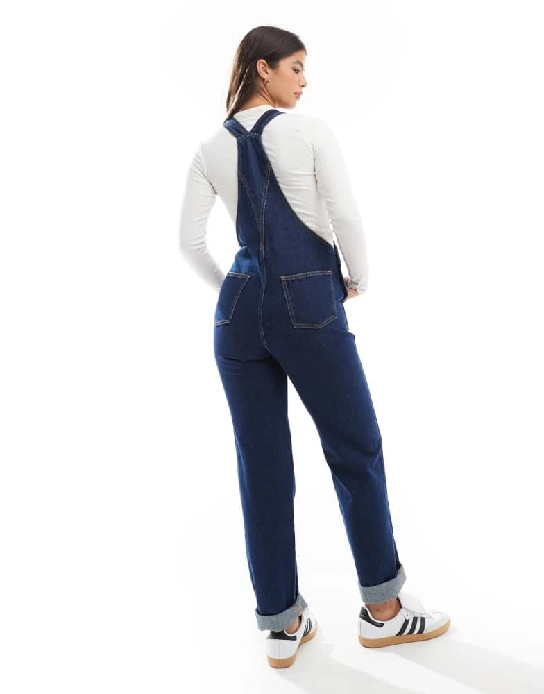 ASOS ASOS DESIGN denim dungaree in rinse wash 3