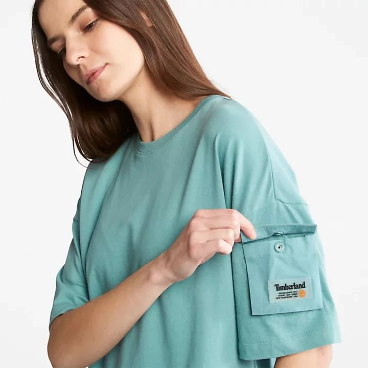 Timberland Progressive Utility Pocket T-Shirt for Women in Teal 5