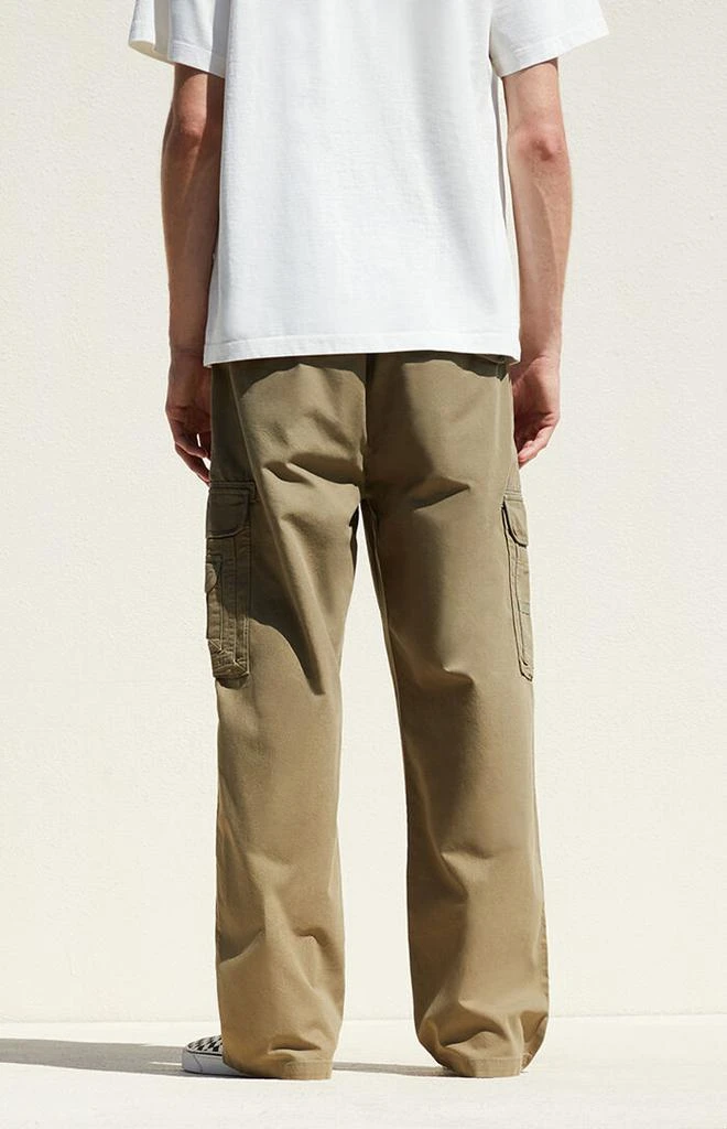 PacSun Olive Baggy Cargo Pants 4