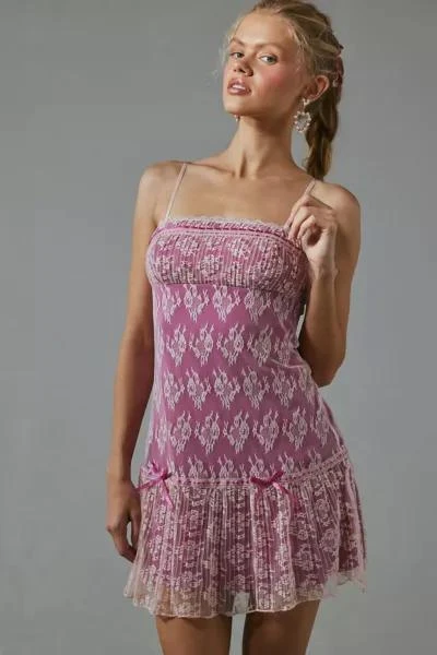 Kimchi Blue Kimchi Blue Alice Lace Drop Waist Mini Dress 1