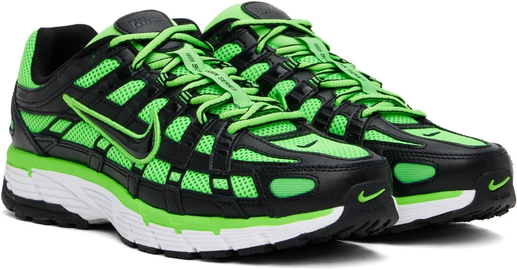NIKE Green & Black P-6000 Sneakers 4