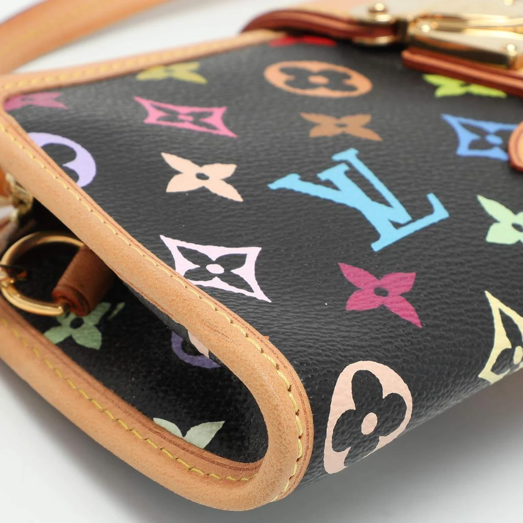 Louis Vuitton Louis Vuitton Black Monogram Multicolore Canvas and Leather Shirley Pochette Bag 10