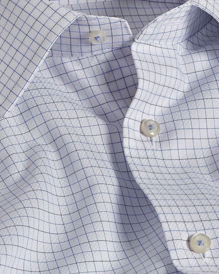 David Donahue Trim Fit Dobby Tattersall Check Dress Shirt 2