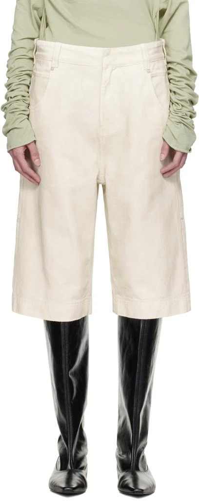 Entire Studios Off-White D Denim Shorts 1