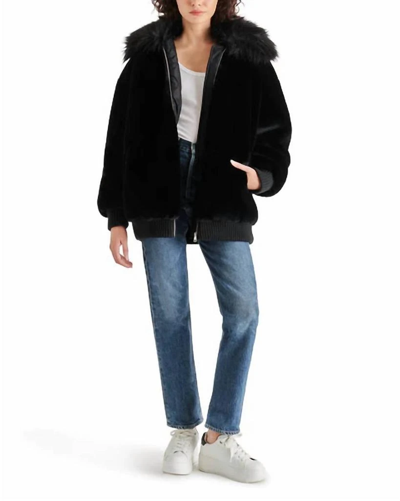 Steve Madden Sylvia Coat In Black 4