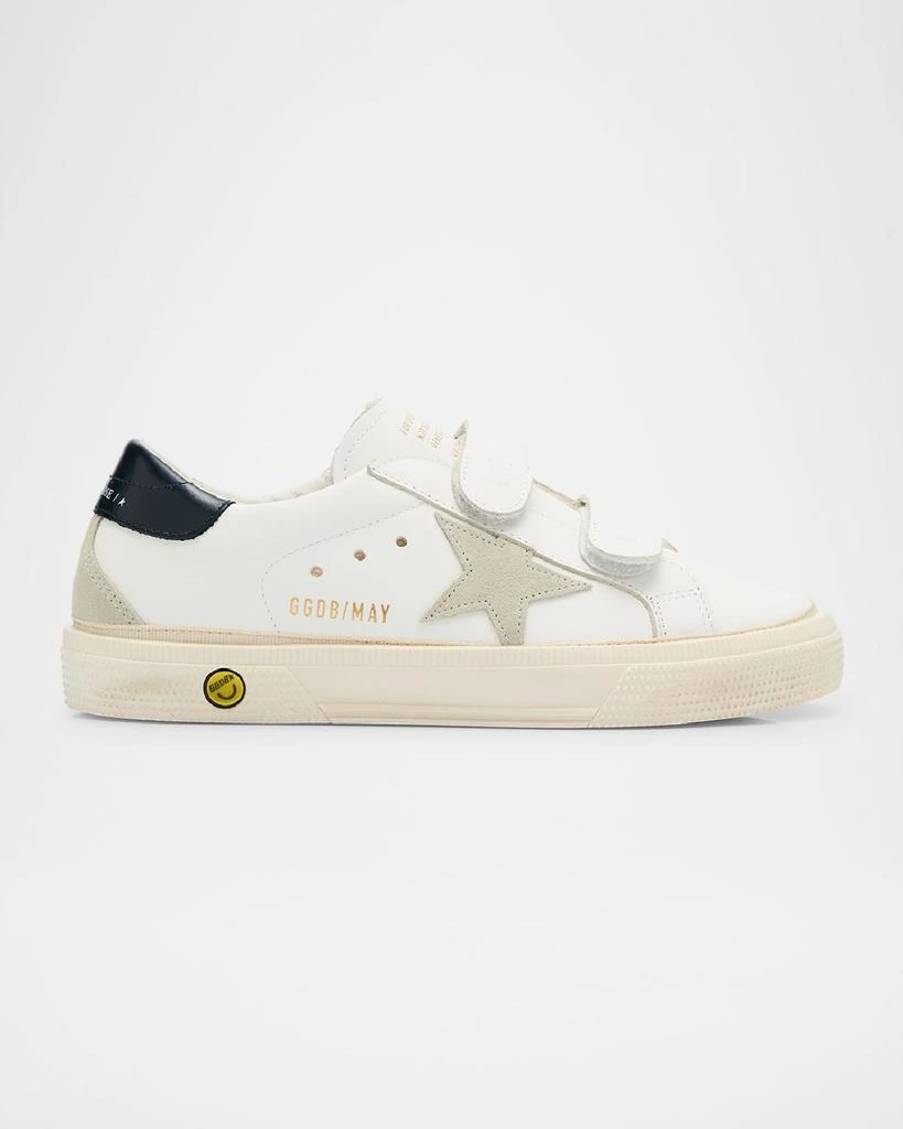 Golden Goose Kid's May School Low-Top Leather Sneakers, Toddlers/Kids 1