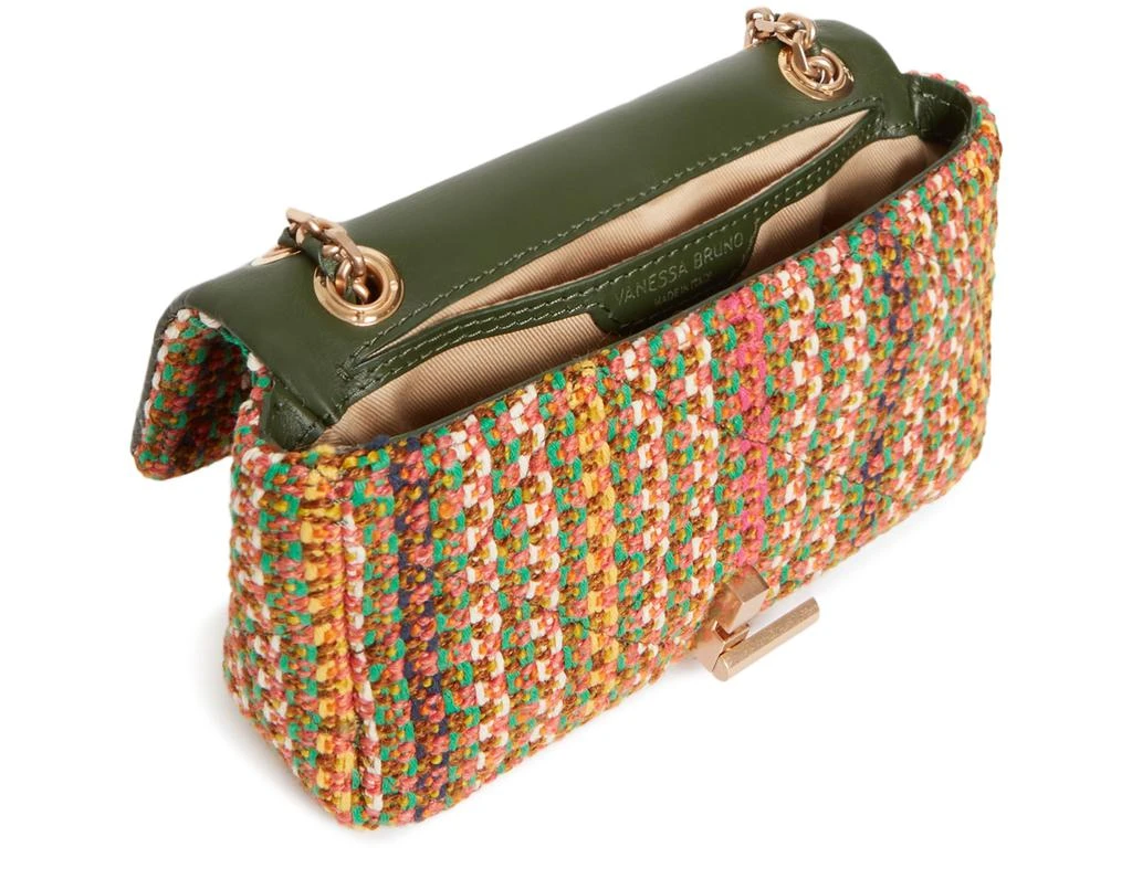 VANESSA BRUNO Moon small tweed-effect bag 4