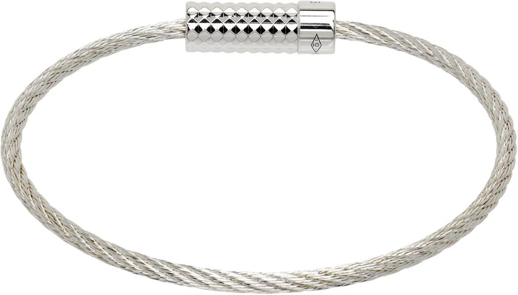 Le Gramme Pyramid Guilloche Cable 
le 9g
 Bracelet 2