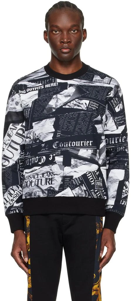 Versace Black Magazine Sweatshirt 1