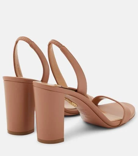 Aquazzura So Nude leather slingback sandals 3