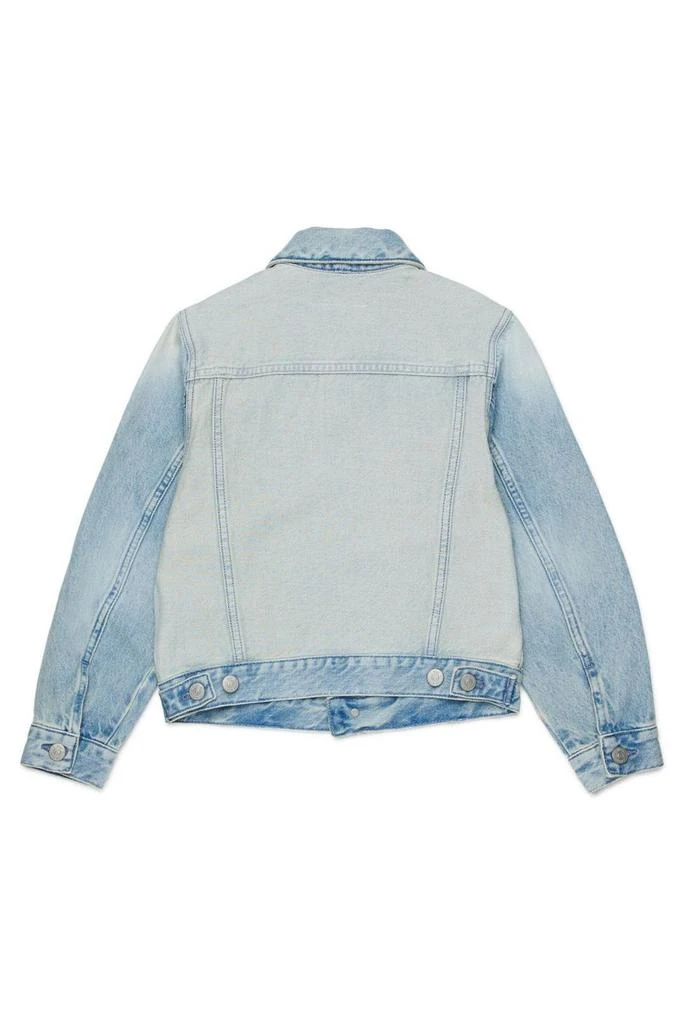 MM6 MM6 Maison Margiela Kids Long Sleeved Buttoned Denim Jacket 2