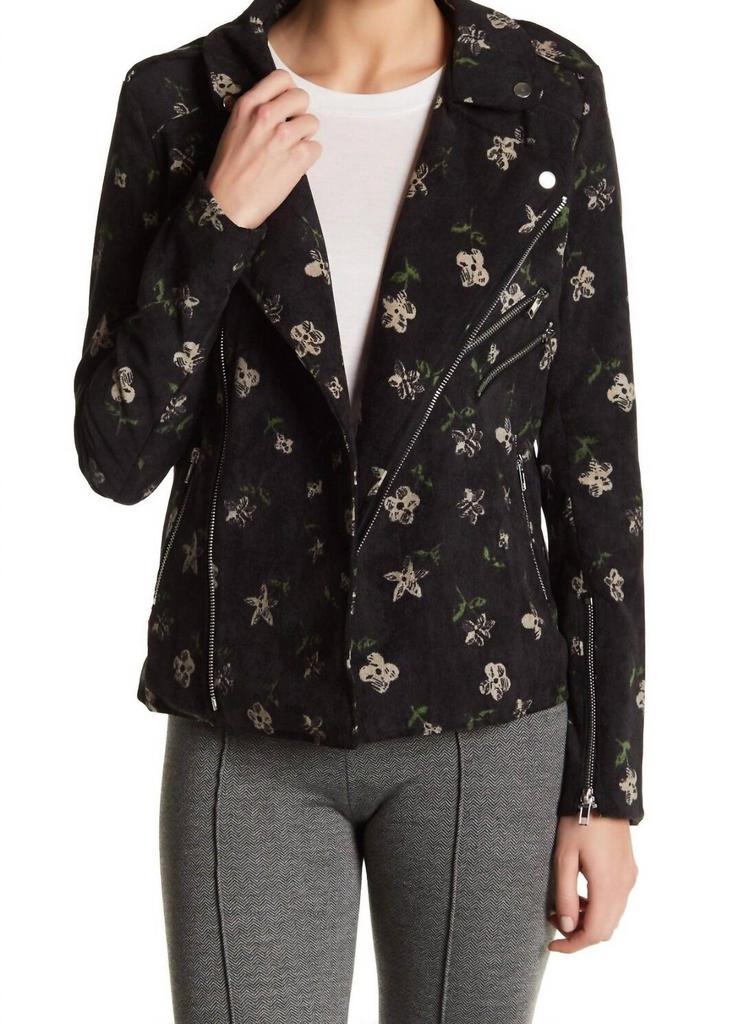 ROMEO 
JULIET COUTURE Romeo 
Juliet Couture - Floral Moto Corduroy Jacket
