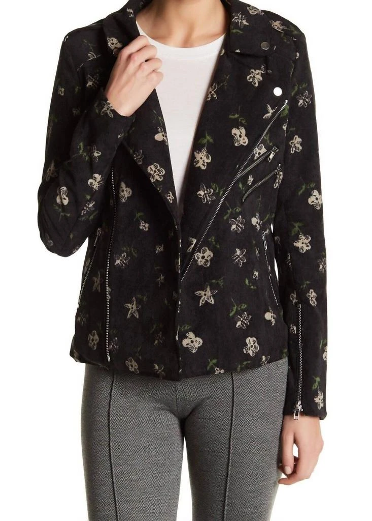 ROMEO 
JULIET COUTURE Romeo 
Juliet Couture - Floral Moto Corduroy Jacket 1