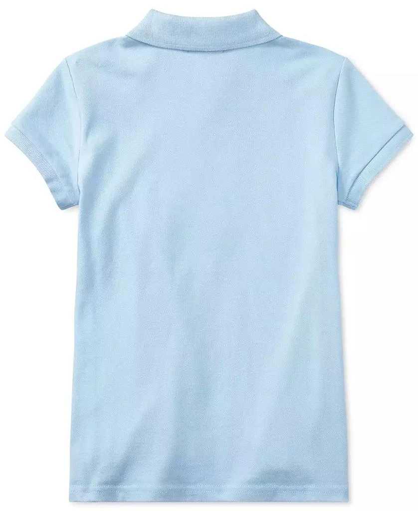 Ralph Lauren Toddler and Little Girls Short Sleeve Stretch Cotton Mesh Polo Shirt 3