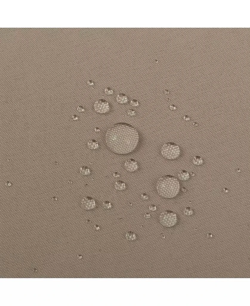 Kate Aurora Montauk Accents Bliss Linen/Taupe Water-Resistant Fabric Shower Liner - Standard Size 3