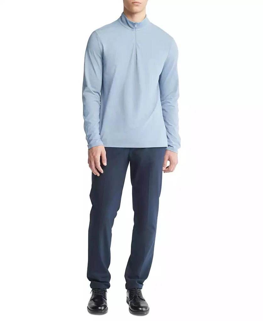 Calvin Klein Men's Tech Pique Quarter-Zip Sweater 4