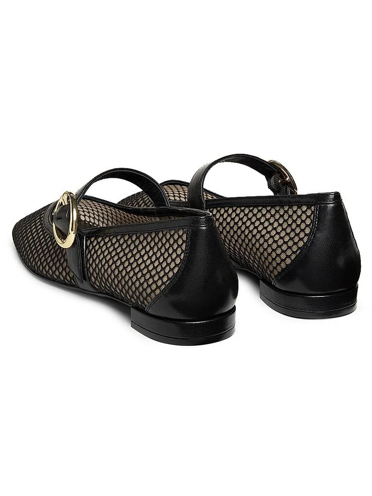 Stuart Weitzman Arabella Mesh & Leather Mary Janes 3