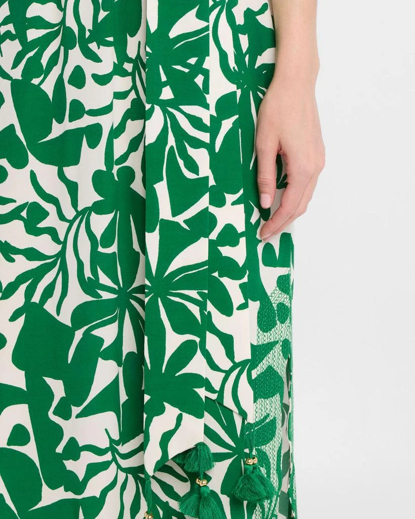 FIGUE Thandie Short-Sleeve Belted Midi Kaftan Dress 5