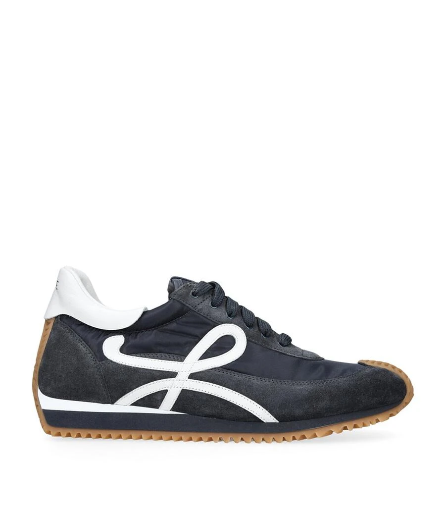 Loewe Suede-Panel Flow Runner Sneakers 1