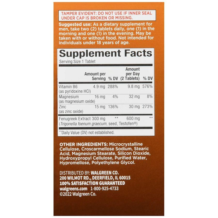 Walgreens Men's Testosterone Complex Tablets (60 days) 3