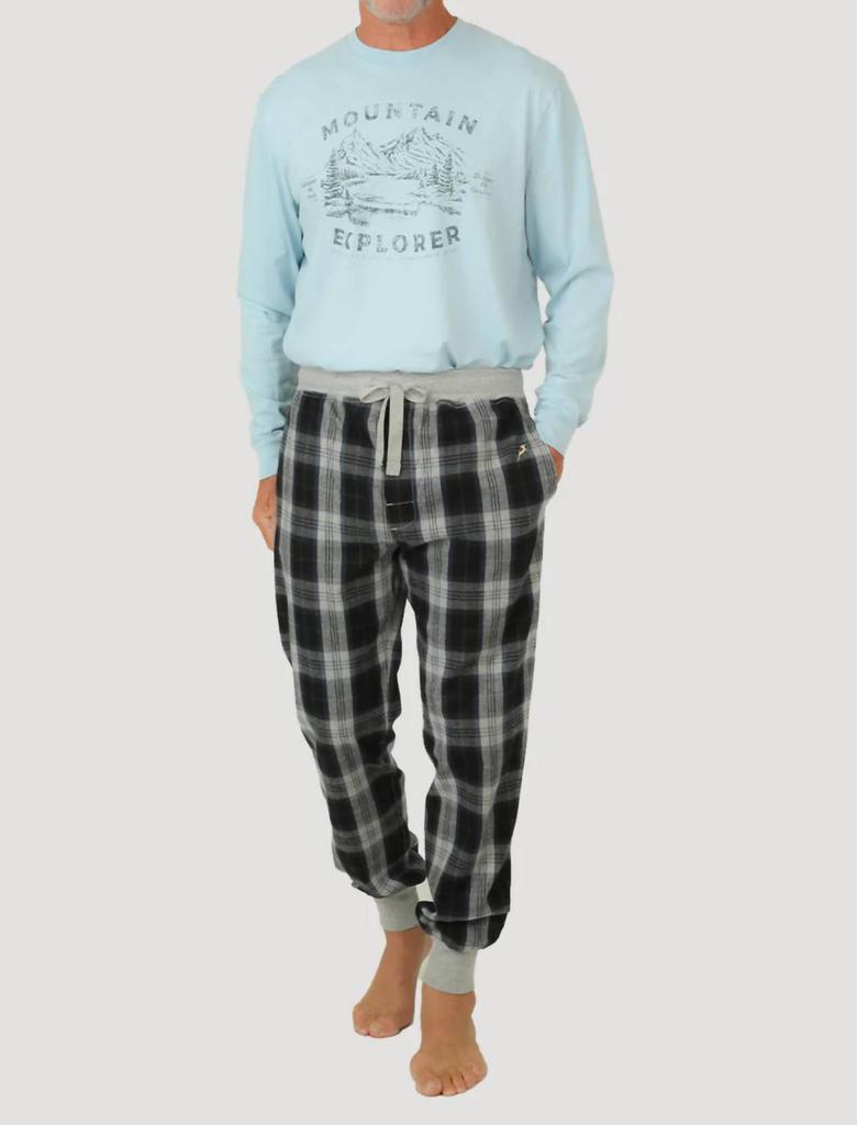 True Grit Mountain Check Flannel Joggers