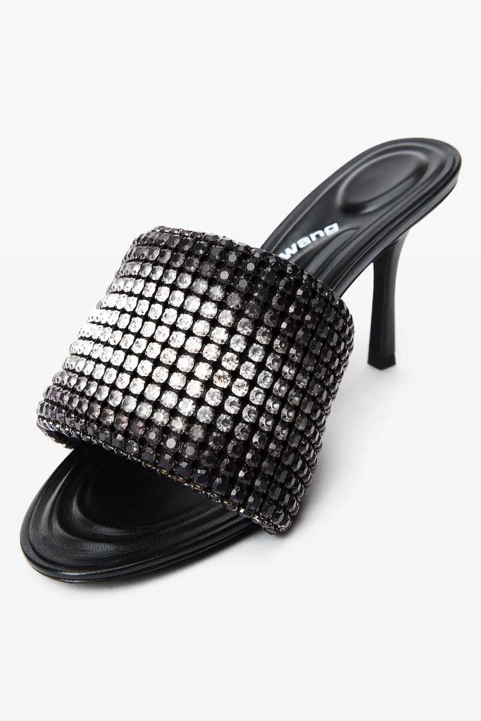 Alexander Wang Heiress 85mm Mule Sandal in Crystal Mesh 4