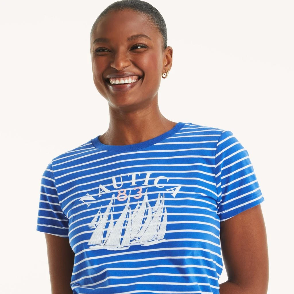 Nautica Womens Sailing Club Graphic T-Shirt 2