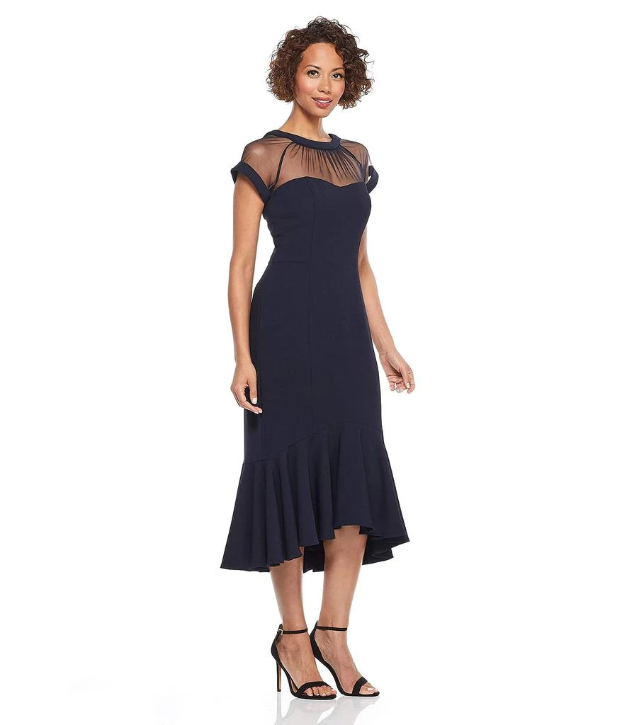 Maggy London Women's Petite Illusion Cocktail Dress 3