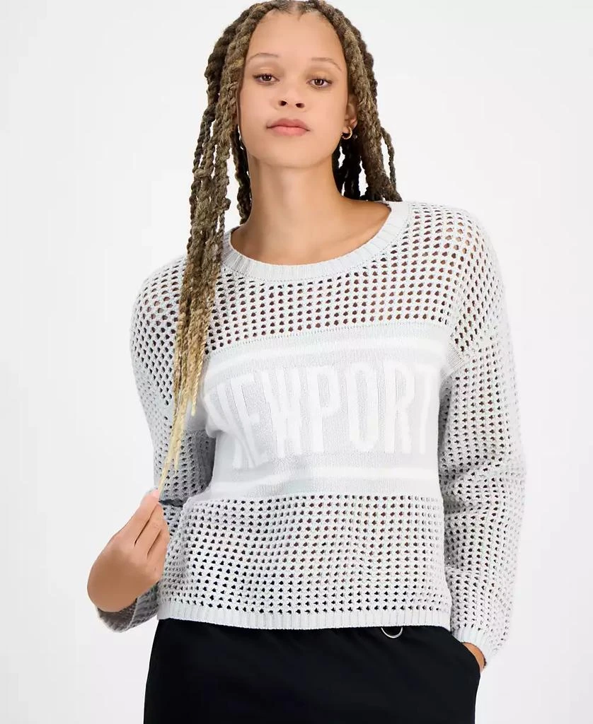 Hooked Up by IOT Juniors
 Open-Stitch Sweater 1