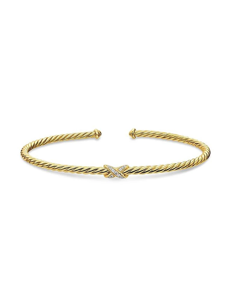 David Yurman Micro Cablespira Flex x Bracelet in 18K Yellow Gold 3