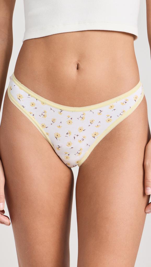 Stripe  Stare Stripe and Stare x Camille Charriere Picot Thong Four Pack