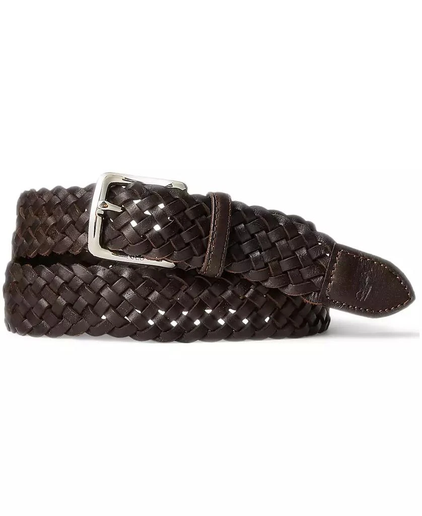 Ralph Lauren Men's Braided Vachetta Leather Belt 1