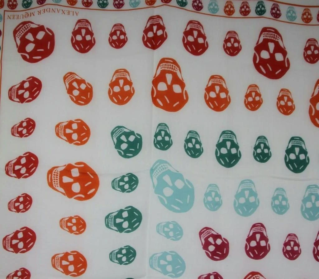 Alexander McQueen Alexander McQueen Women
s Shawl With Multiskull Box Print 3