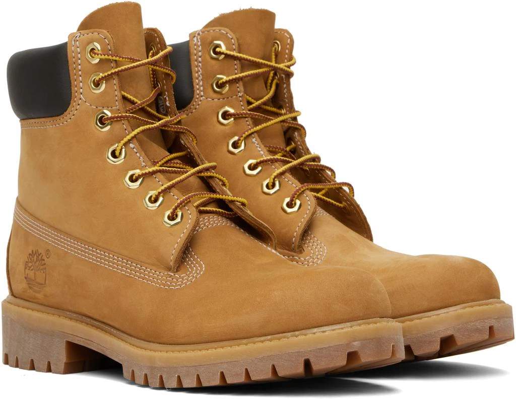Timberland Tan Premium 6-Inch Waterproof Boots 4