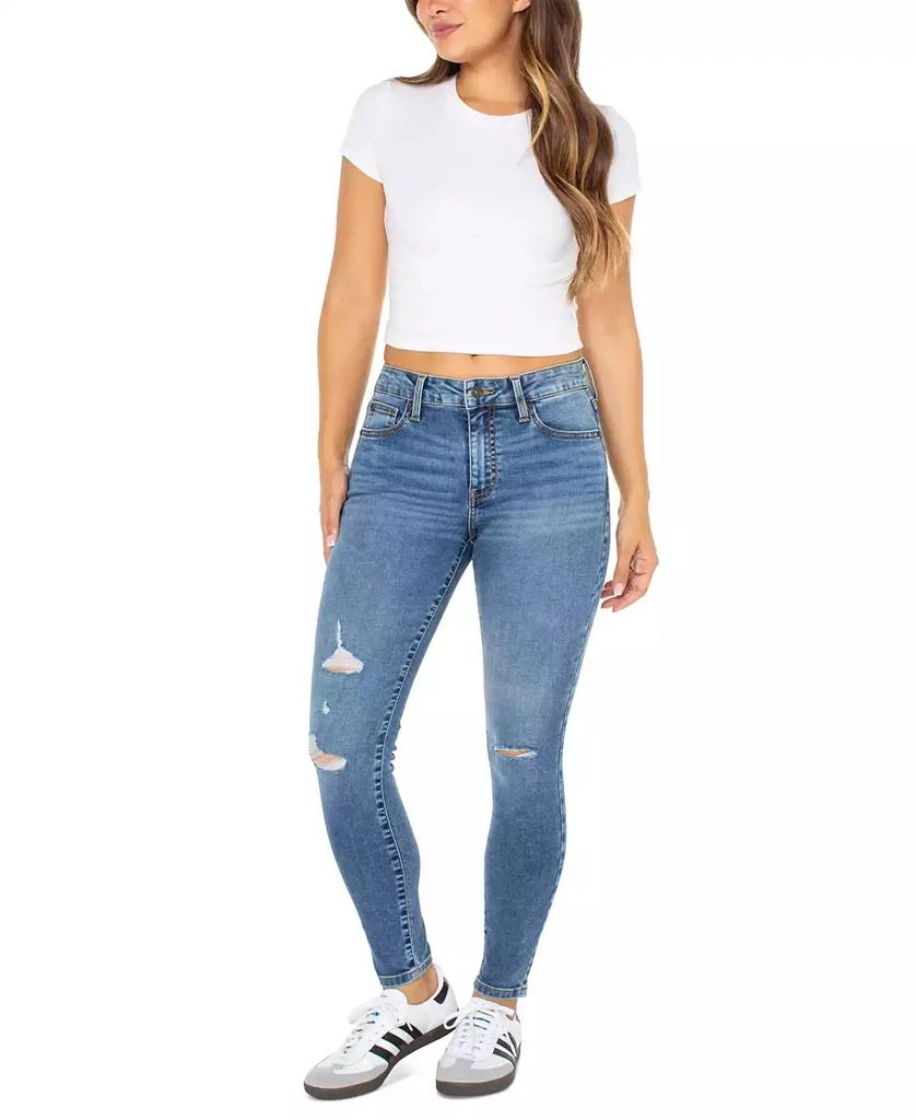 Celebrity Pink Juniors' Curvy Mid-Rise Skinny Ankle Jeans 1
