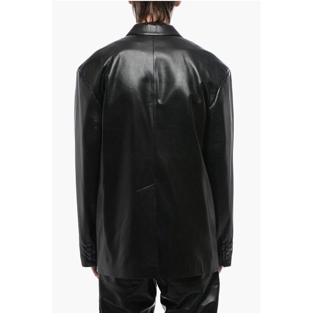Nanushka Center Vent Faux Leather SANCO Men's Blazer