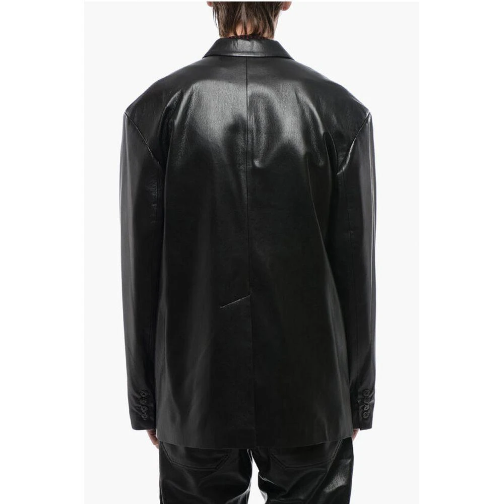 Nanushka Center Vent Faux Leather SANCO Men's Blazer 2