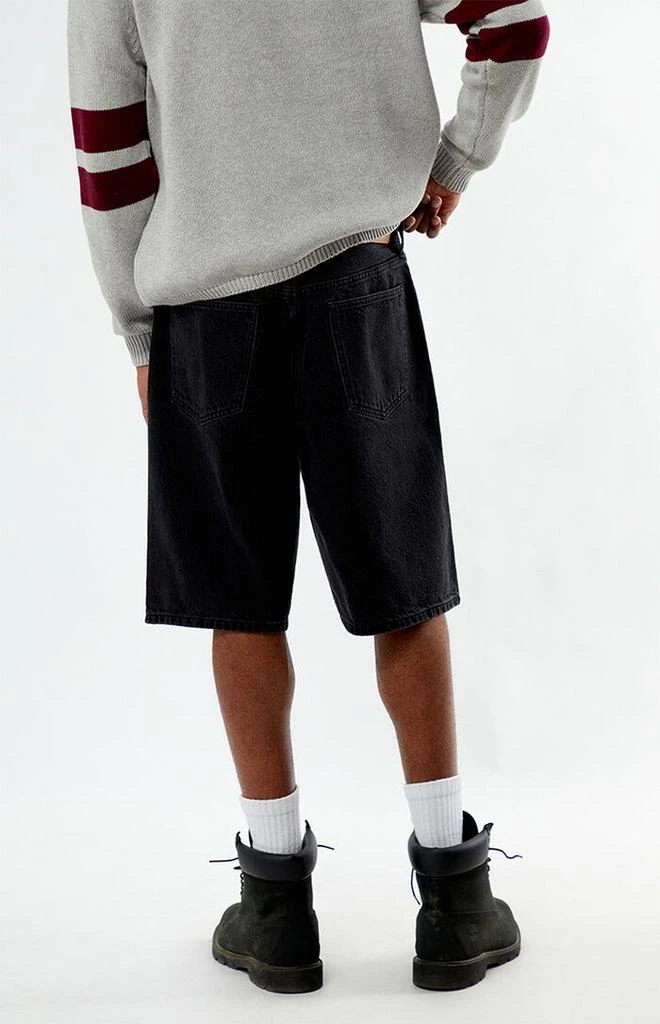 FORD Black Baggy Denim Shorts 4