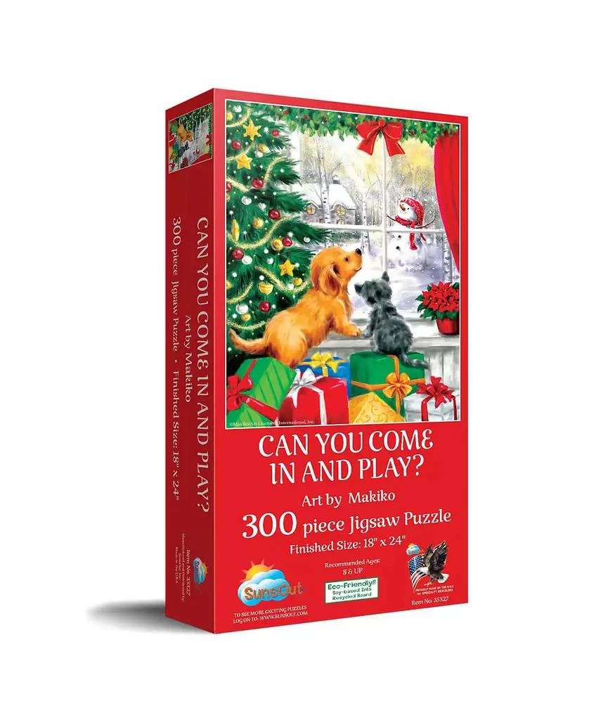 SunsOut Can You Come in and Play 300 piece Jigsaw Puzzle for Adults Christmas